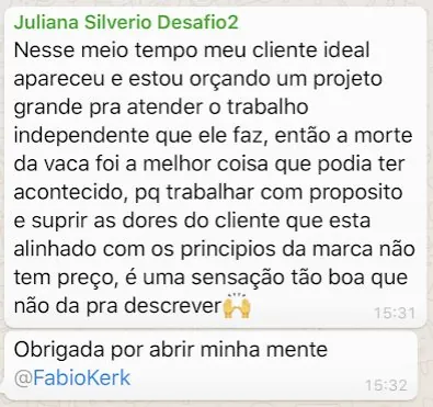 juliana silverio: meu cliente ideal apareceu